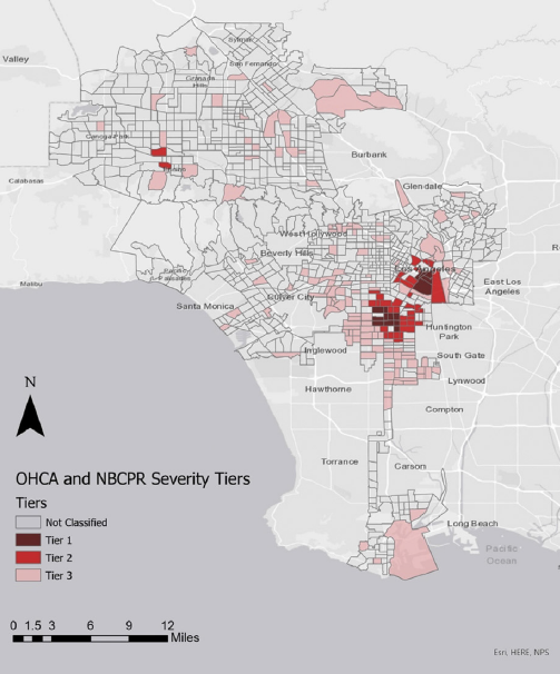 بررسی آمار استفاده از دستگاه شوک خودکار در لس آنجلس آمریکا