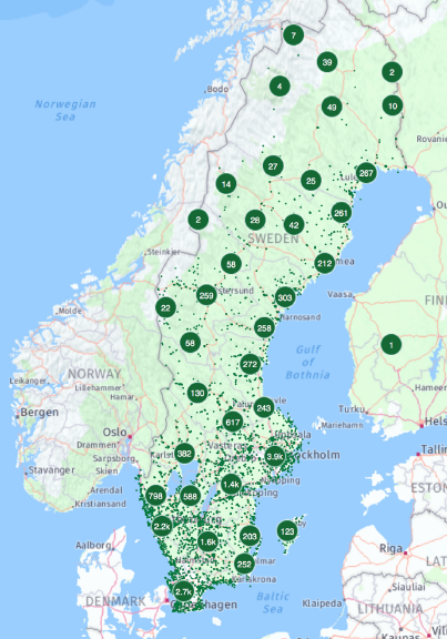 بررسی آمار استفاده از دستگاه شوک خودکار در سوئد