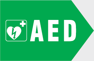 تابلوهای نشانگر محل قرارگیری AED